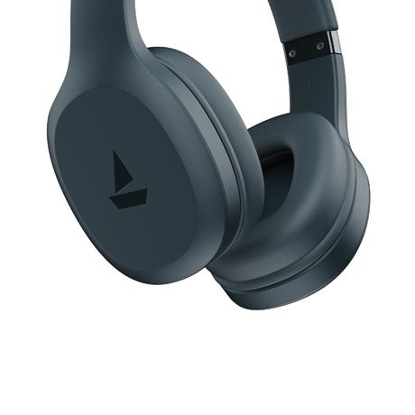 boAt Rockerz 412 On Ear Bluetooth Wireless Headphones with 60 hours Playback Time, 40 mm Drivers with boAt Signature Sound, IPX4 Rating, ENx Tech and Adaptive Fit (Bold Blue)-5