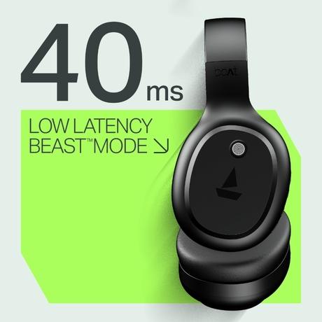 boAt Rockerz 421 Over Ear Bluetooth Wireless Headphones with 60 hours Playback Time, 40 mm Drivers with boAt Signature Sound and Adaptive Fit (Black Sabre)-4