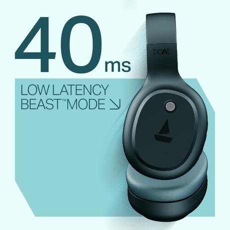 boAt Rockerz 421 Over Ear Bluetooth Wireless Headphones with 60 hours Playback Time, 40 mm Drivers with boAt Signature Sound and Adaptive Fit (Bold Blue)-4