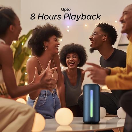 boAt Stone Spinx Pro Bluetooth Speaker with 20 W RMS Sound, Up to 8 hrs of Playtime, BT v5.0, Built-in Mic, RGB LEDs, TWS Feature, TF Card, AUX Port & USB Type-C Port (Tropical Blue)-2