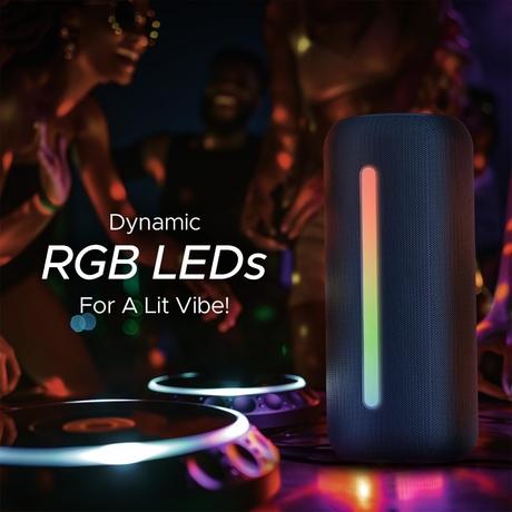 boAt Stone Spinx Pro Bluetooth Speaker with 20 W RMS Sound, Up to 8 hrs of Playtime, BT v5.0, Built-in Mic, RGB LEDs, TWS Feature, TF Card, AUX Port & USB Type-C Port (Tropical Blue)-3
