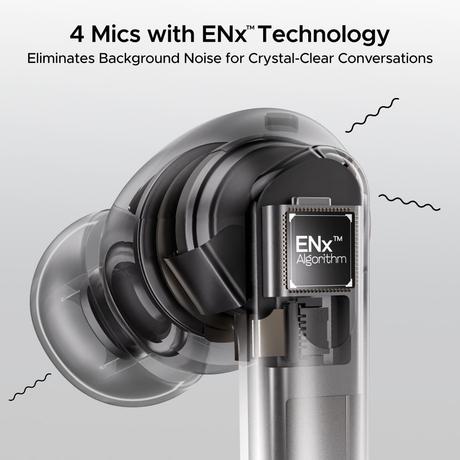 boAt Airdopes 111v2 with 50 Hours playtime, 13 mm drivers, 4 mics ENx Tech, Premium leather finish (Classic Black)-3