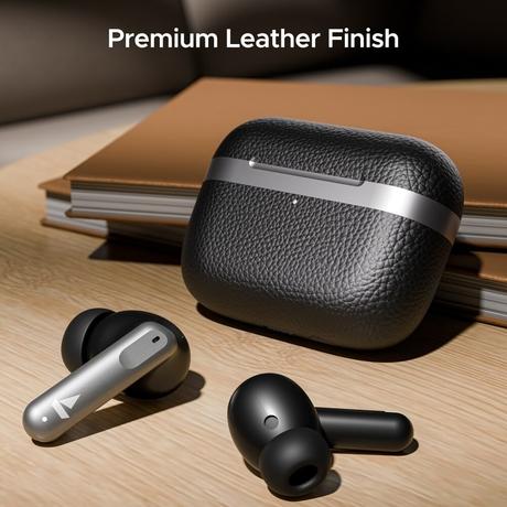 boAt Airdopes 111v2 with 50 Hours playtime, 13 mm drivers, 4 mics ENx Tech, Premium leather finish (Classic Black)-8