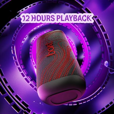 boAt Stone Arc Bluetooth Speaker with 20 W Signature Sound, 58 mm Drivers, Upto 12 Hrs Battery, RGB LEDs, TWS Feature, IPX5, BT v5.4 (Black Phoenix)-2