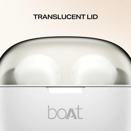 boAt Airdopes 212 with Tanslucent Lid, 50 Hrs Battery, 45 ms Low Latency, ENx Tech, Fast Charge, Bluetooth (Ivory)-3