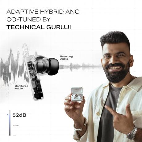 boAt Nirvana Ivy Pro TWS Earbuds with Dolby Atmos, Head Tracking, 52 dB Hybrid Adaptive ANC, Hi-Res LDAC, Titanium Dual Drivers (Crystal Black)-2