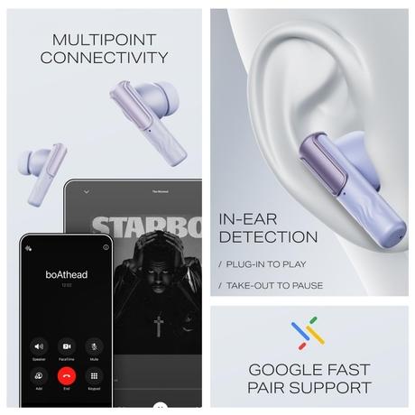 boAt Nirvana Ivy Pro TWS Earbuds with Dolby Atmos, Head Tracking, 52 dB Hybrid Adaptive ANC, Hi-Res LDAC, Titanium Dual Drivers (Purple Haze)-7