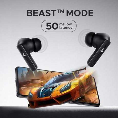 boAt Airdopes Primo in Ear TWS Earbuds with 45 Hours Playback, Fast Charge, Beast Mode, Dual Mics Enx, IPX Bluetooth Earbuds (Active Black)-2