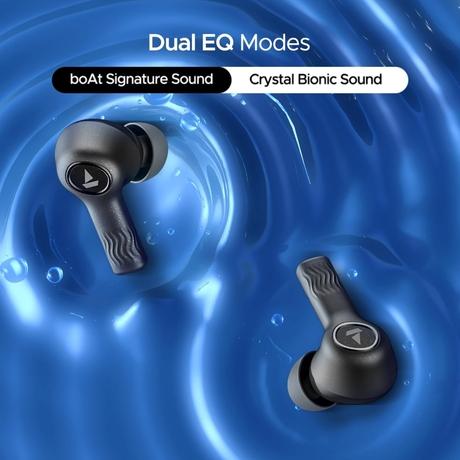 boAt Nirvana Iris Truly Wireless Earbuds, Up to 32 dB Active Noise Cancellation,120 Hrs Playback,Crystal Bionic Sound Powered by HiFi,Beast Mode,ENx Tech,Hearables App (Crystal Black)-3