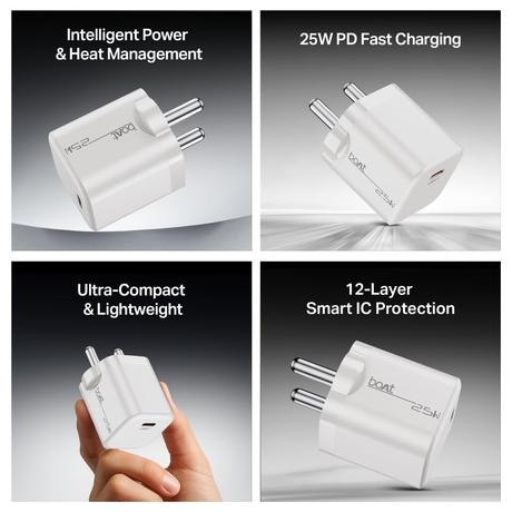 boAt 25 W PD Mobile Charger, Pearl White-2
