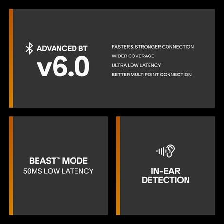 boAt Nirvana Crown with Hybrid ANC ( 50 dB), Sonic A.R.C, Advanced Rotational Crown, Actionable LEDs, Interactive Haptic Feedback, Spatial Audio, 6 Mics with AI-ENx, 40 H Playback, BEAST 50 ms Low Latency, ASAP Charge, BT v6.0 (Blazing Red)-9