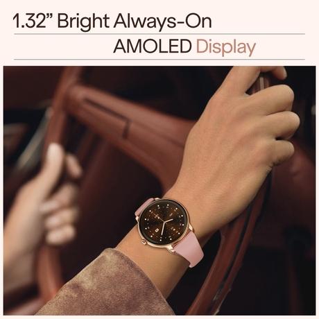 boAt Chrome Iris Smartwatch (Rose Pink)-2