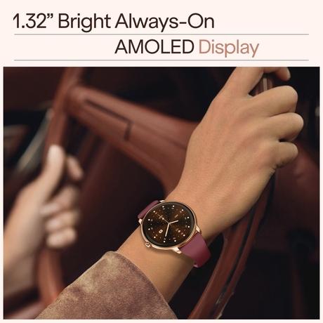 boAt Chrome Iris Smartwatch (Velvet Wine)-2