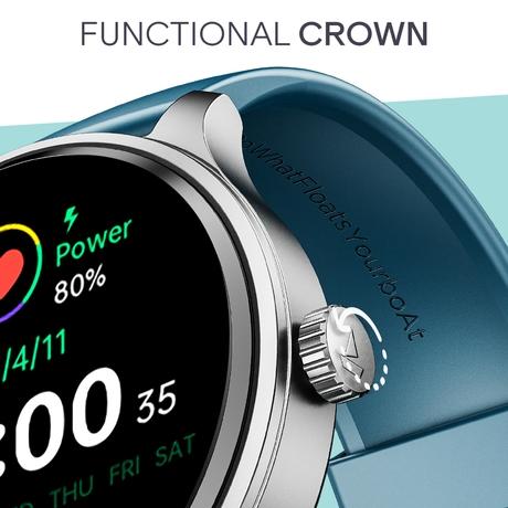 boAt Lunar Discovery Neo Smartwatch (Ocean Blue)-5