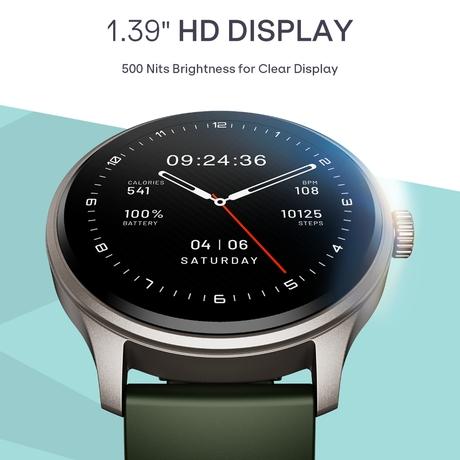boAt Lunar Discovery Neo Smartwatch (Olive Gold)-1
