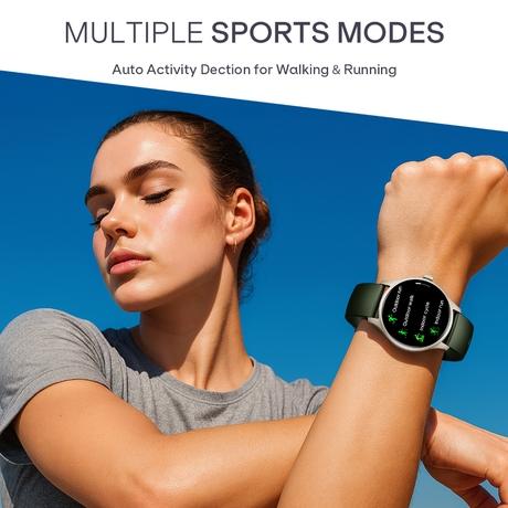 boAt Lunar Discovery Neo Smartwatch (Olive Gold)-4