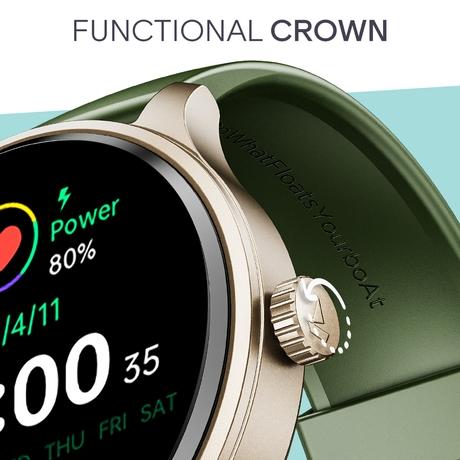 boAt Lunar Discovery Neo Smartwatch (Olive Gold)-5