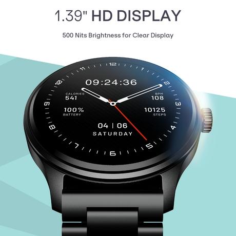 boAt Lunar Discovery Neo Smartwatch (Steel Black)-1