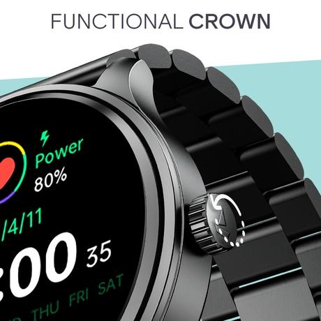 boAt Lunar Discovery Neo Smartwatch (Steel Black)-5