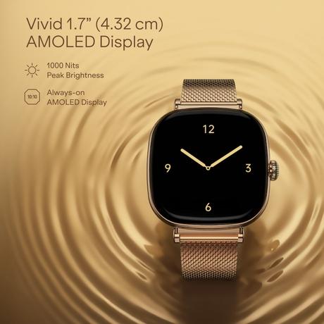 boAt Chrome 4.31 cm (1.70 inches) Smartwatch, Rose Gold-2