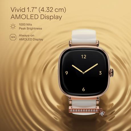 boAt Chrome Charm Edition 4.31 cm (1.70 inches) Smartwatch, Silver-3