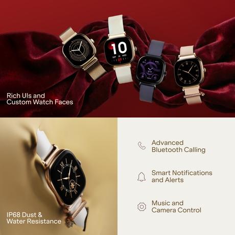 boAt Chrome Charm Edition 4.31 cm (1.70 inches) Smartwatch, Silver-6