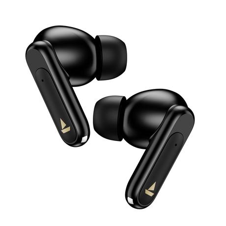 boAt Airdopes Plus Wave Truly Wireless Bluetooth Earbuds with Dual Mic AI-ENx Tech, 75 Hours Playtime, App Support, 13 mm Drivers boAt Signature Sound, BT v6.0, 55ms Low Latency BEAST Mode, IPX4 (Jet Black)-3