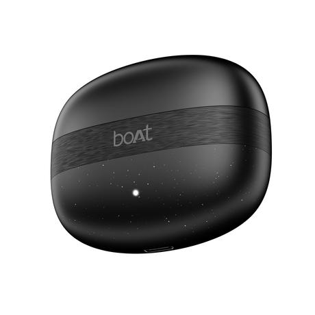 boAt Airdopes Plus Wave Truly Wireless Bluetooth Earbuds with Dual Mic AI-ENx Tech, 75 Hours Playtime, App Support, 13 mm Drivers boAt Signature Sound, BT v6.0, 55ms Low Latency BEAST Mode, IPX4 (Jet Black)-4