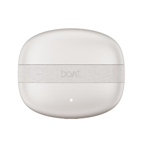 boAt Airdopes Plus Wave Truly Wireless Bluetooth Earbuds with Dual Mic AI-ENx Tech, 75 Hours Playtime, App Support, 13 mm Drivers boAt Signature Sound, BT v6.0, 55ms Low Latency BEAST Mode, IPX4 (Warm White)-0