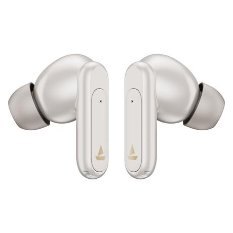 boAt Airdopes Plus Wave Truly Wireless Bluetooth Earbuds with Dual Mic AI-ENx Tech, 75 Hours Playtime, App Support, 13 mm Drivers boAt Signature Sound, BT v6.0, 55ms Low Latency BEAST Mode, IPX4 (Warm White)-4