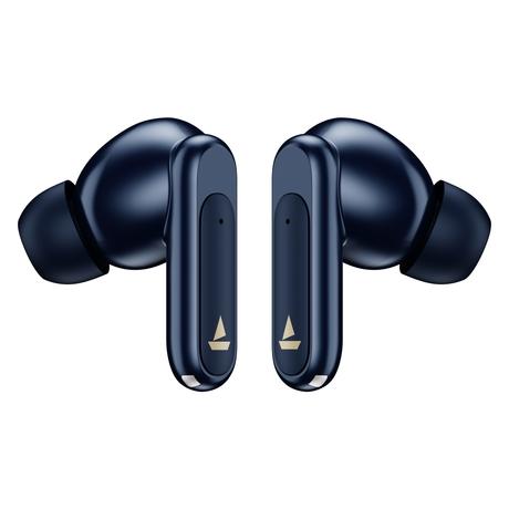 boAt Airdopes Plus Wave Truly Wireless Bluetooth Earbuds with Dual Mic AI-ENx Tech, 75 Hours Playtime, App Support, 13 mm Drivers boAt Signature Sound, BT v6.0, 55ms Low Latency BEAST Mode, IPX4 (Dark Blue)-3