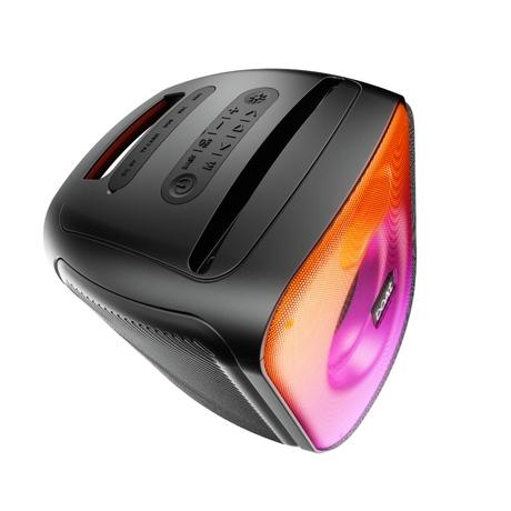 boAt PartyPal 68 Pro Bluetooth Speaker with 42 W boAt Signature Sound, Wireless Mic for Karaoke, TWS for 2x Power, RGB LEDs, IPX4 Splash Resistance, BT v5.3, Multi- Connetivity AUX, TF Card & USB, Playback time Up to 8 Hours & Type C Charging, Black-1