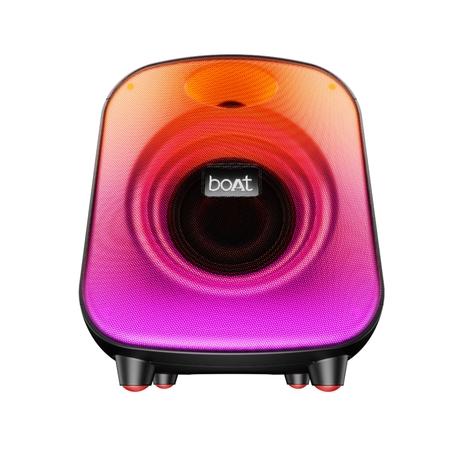 boAt PartyPal 68 Pro Bluetooth Speaker with 42 W boAt Signature Sound, Wireless Mic for Karaoke, TWS for 2x Power, RGB LEDs, IPX4 Splash Resistance, BT v5.3, Multi- Connetivity AUX, TF Card & USB, Playback time Up to 8 Hours & Type C Charging, Black-2