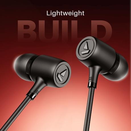 boAt BassHeads 85 Wired Earphones with 10 mm Dynamic drivers, boAt Signature Sound, In line Microphone, Snug Fit, 3.5 mm Jack, Voice Assistant, Lightweight Build, Cable length 120 cm, Tangle free Cable (Bold Black)-4