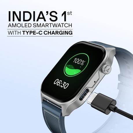 boAt Ultima Vogue 2 4.97 cm (1.96 inches) Smartwatch, Deep Blue-2