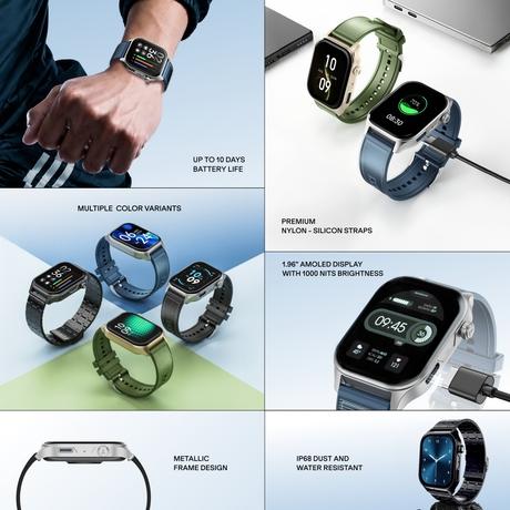 boAt Ultima Vogue 2 4.97 cm (1.96 inches) Smartwatch, Jade Green-1