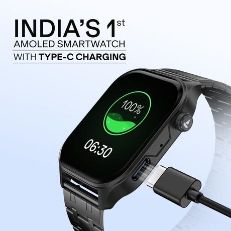 boAt Ultima Vogue 2 4.97 cm (1.96 inches) Smartwatch, Steel Black-2