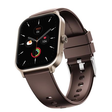 boAt Ultima Ember 2 Smartwatch, 4.97 cm (1.96 inch) AMOLED Display, Ultra Bright 1000 nits Brightness, AOD, Personalized Fitness Nudges, Functional Crown, 100+ Sports Mode Smartwatch for Men & Women (Coffee Brown)-0
