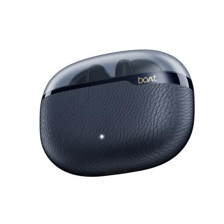 boAt Airdopes Plus Aura TWS Earbuds with Up to 75 Hours Playtime, 13 mm Drivers with boAt Signature Sound, 10 mins ASAP Charge (150 mins Playtime), 55 ms Low Latency, 4 Mics with AI-ENx Technology, Fractal Blue-4