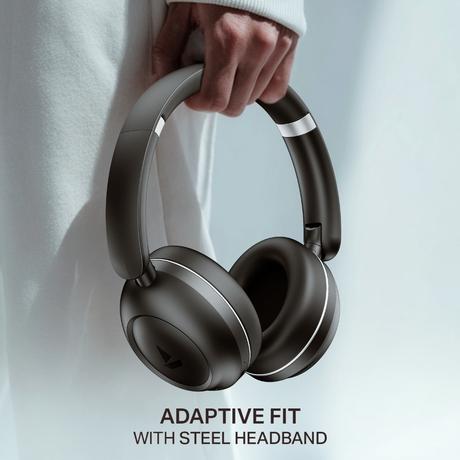 boAt Rockerz Prime 415, 360 degree Spatial Audio, 120 H Battery, 40 mm Drivers, AI-ENx Tech, Beast Mode, ASAP Charge & App Support, Bluetooth Headphones, Wireless Headphone with Mic (Black Sabre)-5