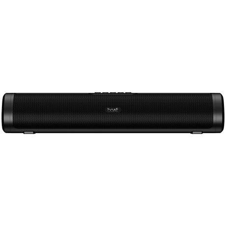 boAt Aavante Bar Groove Plus 16W 2.0 Channel Portable Bluetooth Soundbar with RGB LEDs, TWS Function, Dual Drivers, Built-in Mic, Multi-Connectivity, BT v5.4 (AUX/USB/TF Card), 5Hrs Playtime (Premium Black)-1