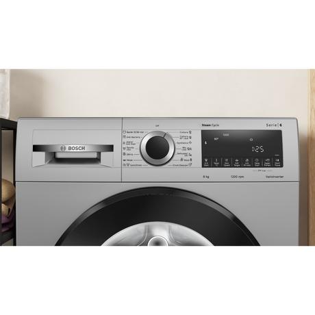 Bosch 8 kg Fully Automatic Front Loading Silver, WGA1320SIN-3