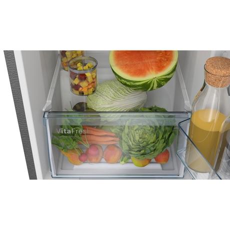 Bosch 269 L Frost Free Double Door Refrigerator, CTC29S22VI, Fine Steel-8