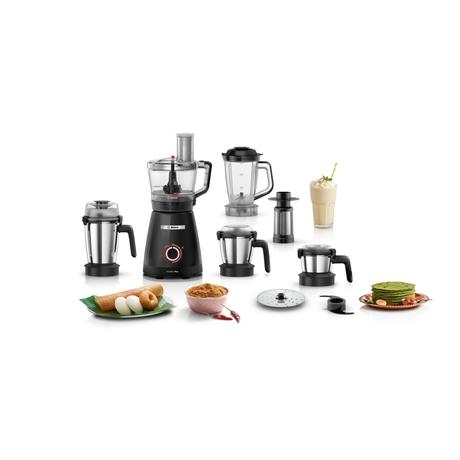 Bosch PureMixx Plus Mixer Grinder + Food Processor 800W, 5 Jar, Black-2