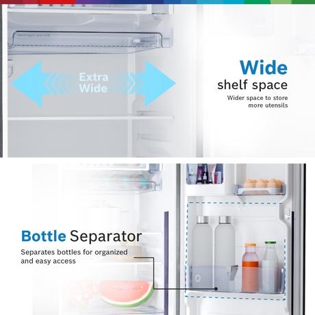 Bosch 185L Direct Cool Single Door Refrigerator, COT18W21EI, Wine Flower-6