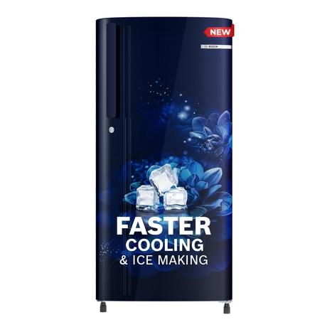 Bosch 185L Direct Cool Single Door Refrigerator, COT18B22EI, Blue Flower-0
