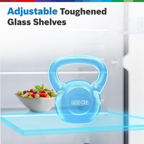Bosch 243L Top Freezer Frost Free Double Door Refrigerator, CTN27S21EI, Fine Steel-8