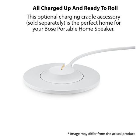 Bose Portable Home Speaker, Upto 12 hrs of playtime, Spacious 360 Sound, Powerful Bass, Water-Resistant, Wi-Fi and Bluetooth Connectivity, Multi-Room Functionality, Control With Voice, Luxe Silve-4
