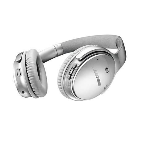 Bose Quietcomfort Wireless Headphones, Upto 24 Hours of Playtime, Acoustic Noise Cancellation, Bluetooth v5.1, Voice Assistant, Volume-Optimised EQ, White Smoke-0