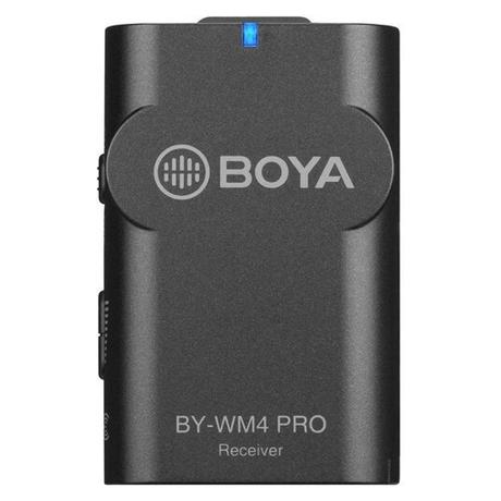 Boya BY-WM4 Pro-K2 Omnidirectional Dual Channel Digital Lavalier Microphone For video, podcast, and mobile journalism application (Black)-3